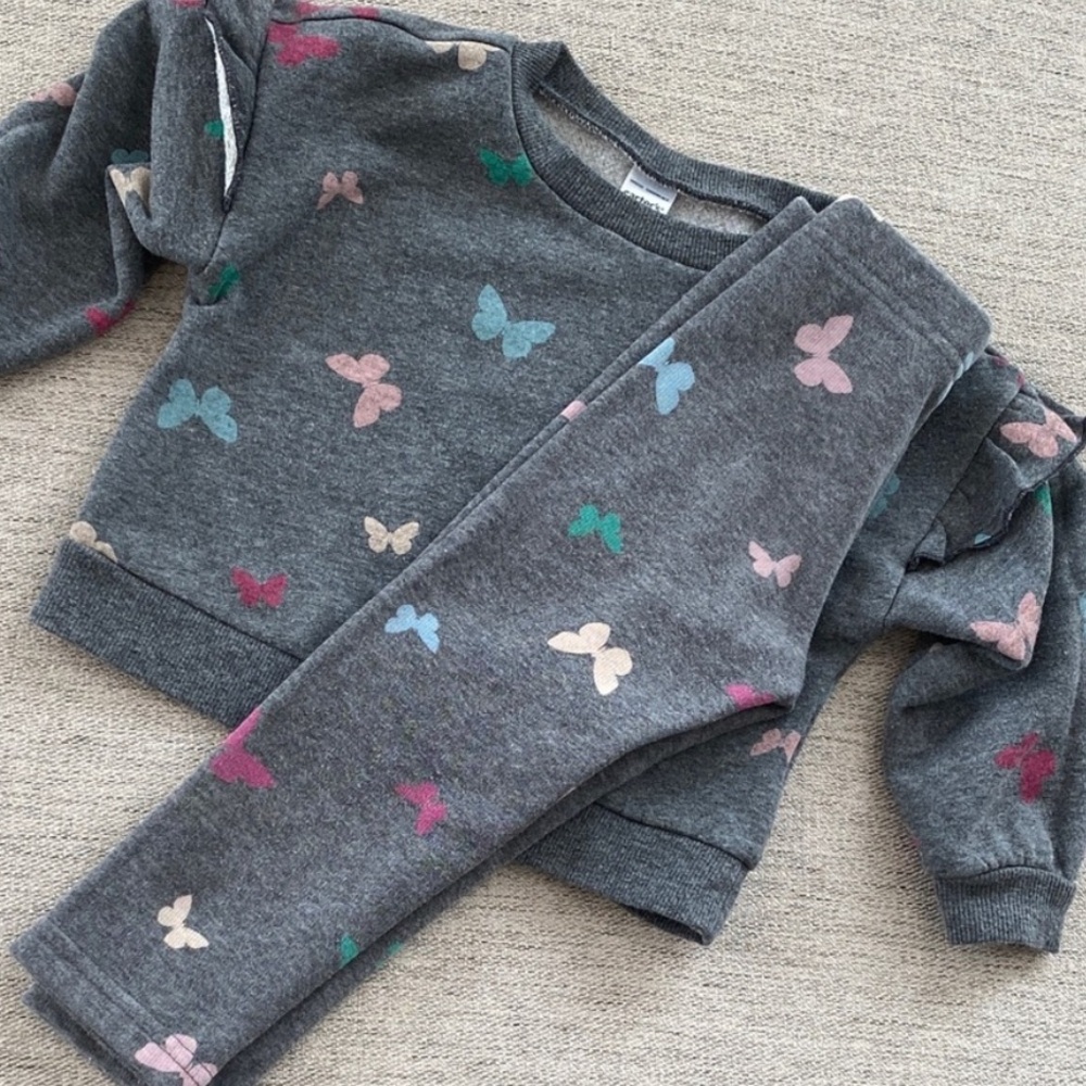 Carter’s 2T Butterfly Sweatsuit